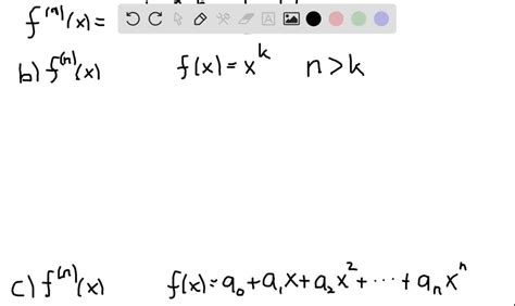solved a find f n x if f x x n n 1 2 3 … b find f n x if f x x k and n k where k