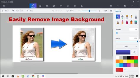 How To Remove Image Background With Paint 3d On Windows 10 Youtube