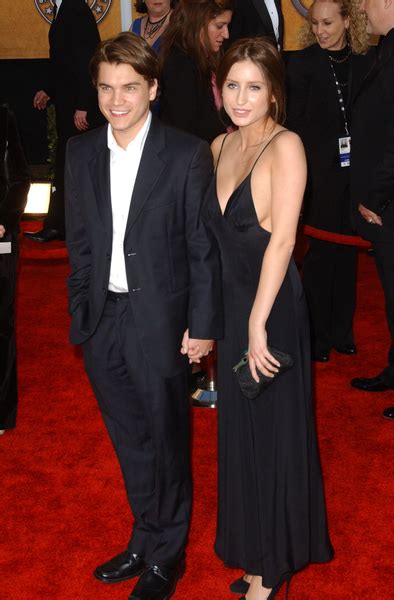 Emile Hirsch And Girlfriend Brianna Domont Sag Awards Red Carpet