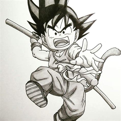 Goku Sketch Drawing Free Download On Clipartmag