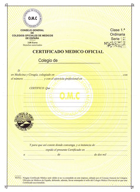 “Certificado medico oficial” - Leggo Tenerife