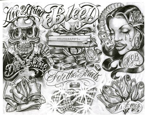 Gangster Sketches At Explore Collection Of