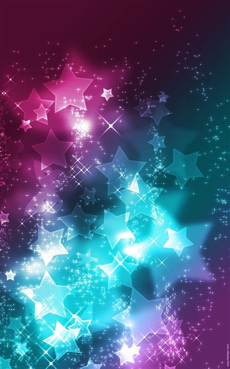The soft grey background is perfect to brighten up any room of the house!length of roll: #pink #teal #purple #stars #wallpaper #background | Pretty ...