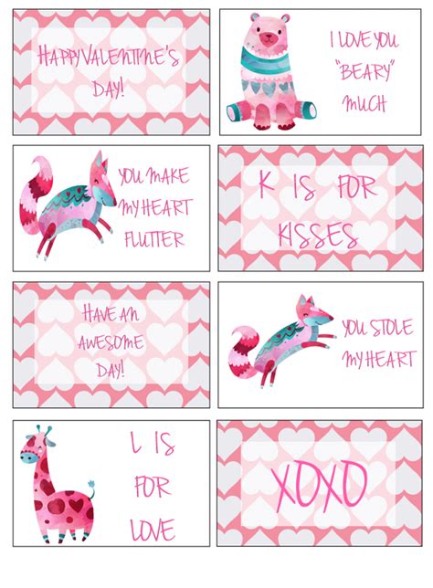 Free Printable Valentine Lunch Box Notes Free Printable Templates