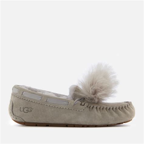 Ugg Womens Dakota Moccasin Suede Slippers Seal Free Uk Delivery