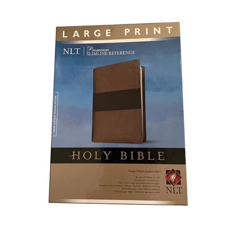 Large Print Nlt Premium Slimline Reference Bible Joe Amaral