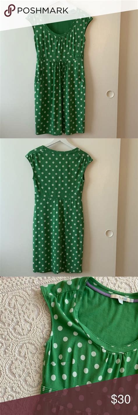 green and white polka dot dress boden size 6 polka dot dress white polka dot dress dot dress