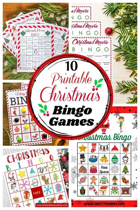 10 Free Printable Christmas Bingo Games Fun Squared Free Christmas