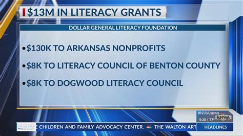 Dollar General Literacy Foundation Donates More Than 130000 To
