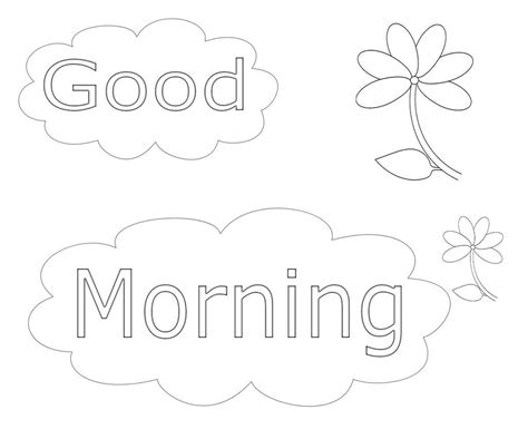 Morning Coloring Pages