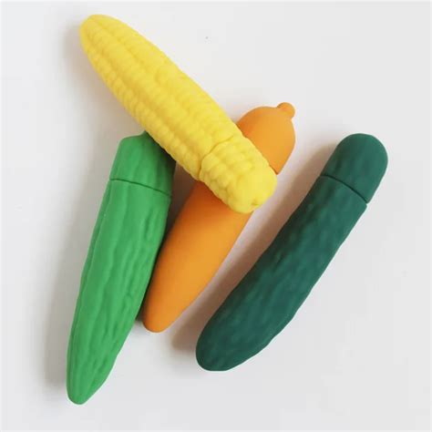Vegetables Realistic Cucumber Shaped 10 Frequency G Spot Vibrator Adult