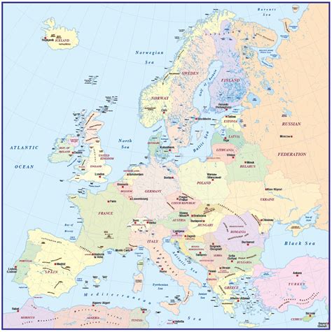 Europe Map To Scale Draw A Topographic Map