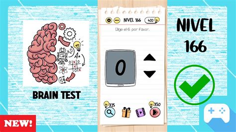 We have 445 free online brain games that can be played on pc, mobile and tablets. Brain Test | Nivel 166 - Elige el 6, por favor - YouTube