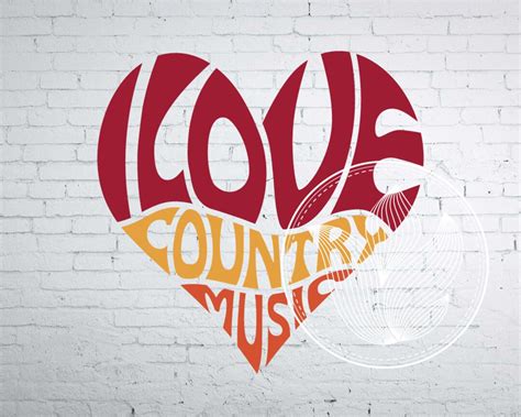 i love country music word art svg dxf eps png logo etsy