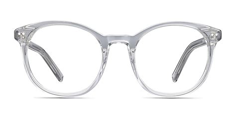 Primrose Round Gray Clear Glasses For Women Eyebuydirect