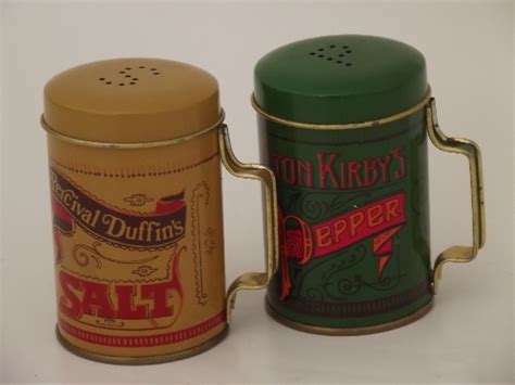 Elton Kirby's pepper & Percival Duffin's salt shaker tins ... Places gatlinburg, tennessee shopping & retailgift shop the salt and pepper shaker museum.