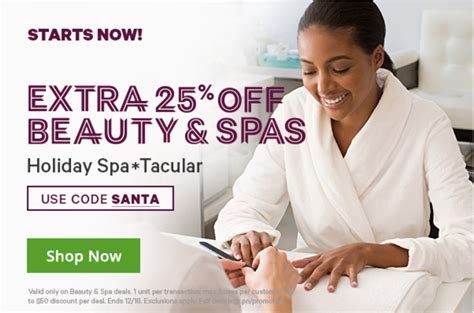 groupon canada deals save an extra 25 off beauty and spa and extra 20 off local deals with