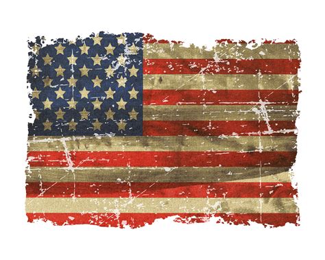 12 Vintage Distress Us Flag Sublimation SVG File png image