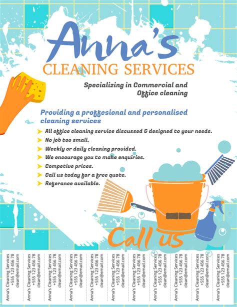 Free Printable Cleaning Services Templates
