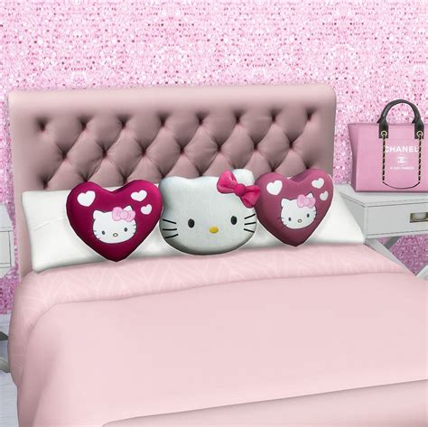 💕 Hello Kitty Pillow Plushies 💕 Sims 4 Cc Furniture Hello Kitty