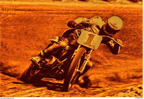 Vintage Reproduction Racing Poster Kenny Roberts Flat Tracker Yamaha 1