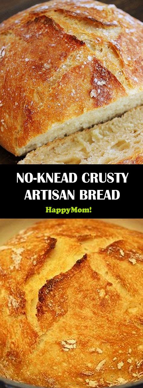 No Knead Crusty Artisan Bread Recipes