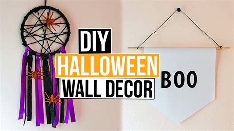 2 Diy Halloween Wall Decor Ideas Youtube