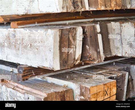 Reclaimed Wood Plank Boards Stock Photo Alamy