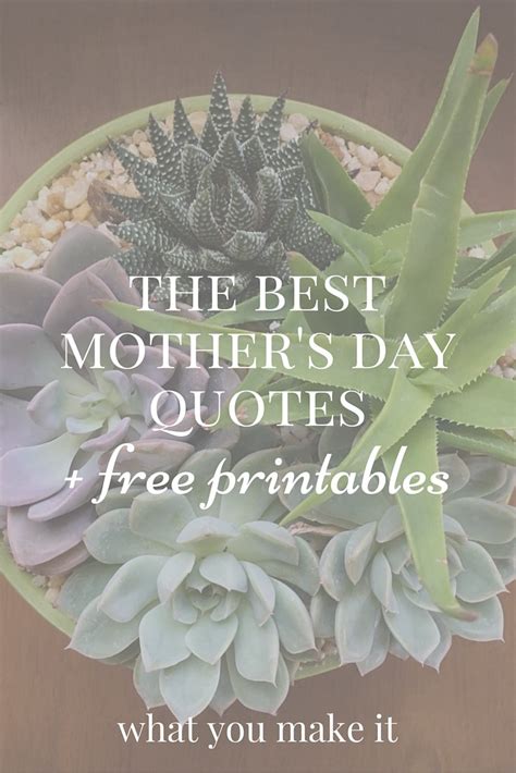 View beautiful collection of mother's day quotes with inspirational, short, best, famous mothers day sayings. the best mother's day quotes and free printables - What ...