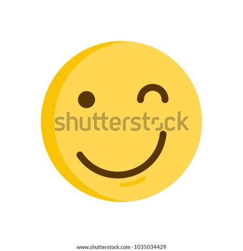 Wink Emoticon Emoji Smiley Vector Icon Stock Vector Royalty Free