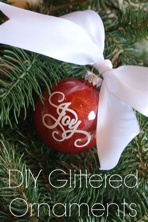 Diy Glittered Ornaments