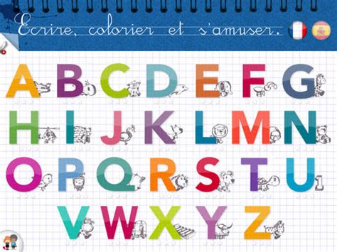 Définition de alphabet en anglais. KidSchool : applications pour apprendre l'alphabet en ...