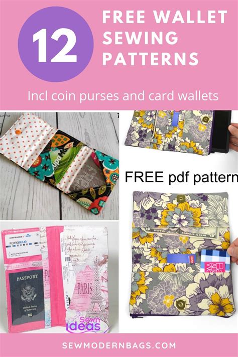 Updated To 21 Free Wallet Sewing Patterns Sew Modern Bags