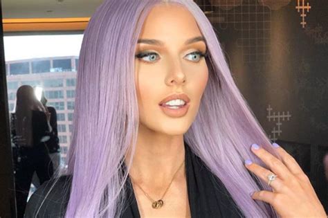 Celtic Wag Helen Flanagan Shows Off Stunning Cleavage And Purple Hair
