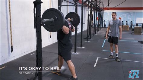 Proper Way To Bail A Back Squat Crossfit Livermore Youtube