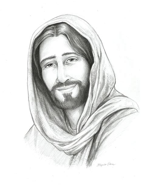 Drawing Of Christ Sketch Of Jesus Religious Art Savior Of The World Pencil Sketch Christian