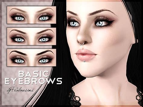Pralinesims Basic Eyebrows Eyebrows Sims Makeup Sims