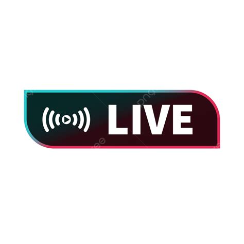 Tiktok App Live Stream Button Icon Vector Tiktok Live Live Stream
