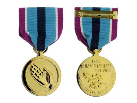 Large Medal Humanitarian Service Anodized 1 Piecepkg Ira Green