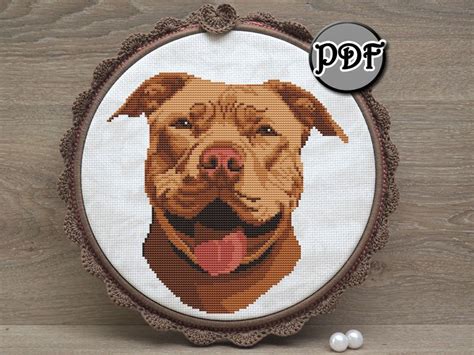 Cross stitch pattern baby alien modern cross stitch counted cross stitch chart easy cross stitch pdf cross stitch alien cross stitch design. Pitbull - Dog face cross stitch pattern pdf by AnnaXStitch ...