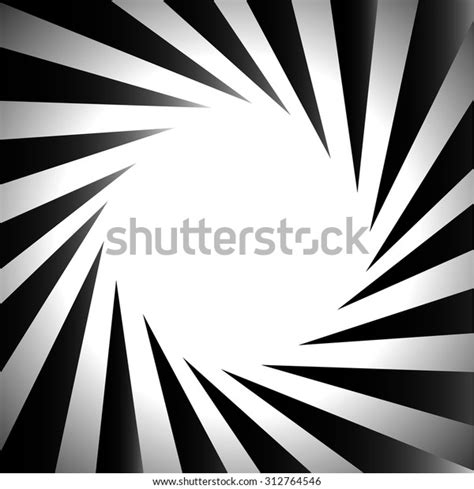 Abstract Radial Vector Graphics Black White Stock Vector Royalty Free