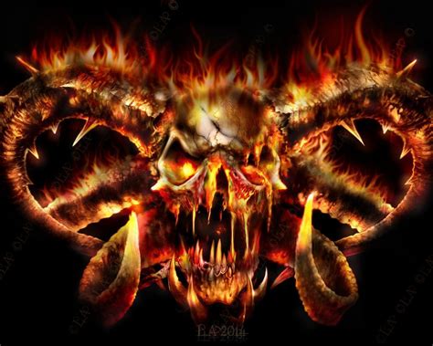 Evil Fire Skull Wallpapers Top Free Evil Fire Skull