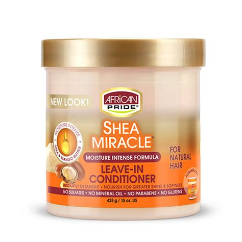 African Pride Shea Miracle Moisture Intense Leave In Conditioner For