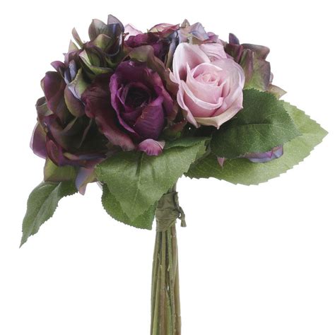 Artificial Rose And Hydrangea Bouquet Wedding Floral Bouquets Bridal Florals Wedding Supplies