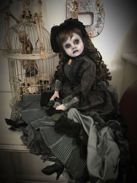 This stunning child doll makes a great gift for someone you. OOAK Creepy Victorian 21" PORCELAIN DOLL Halloween Prop ...