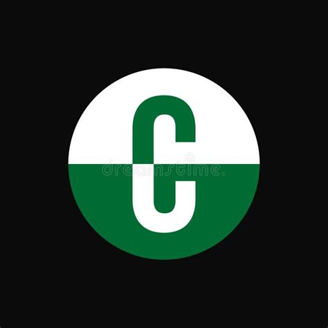 C Lettermark Logo Vector Illustration C Logotype Design Stock Vector
