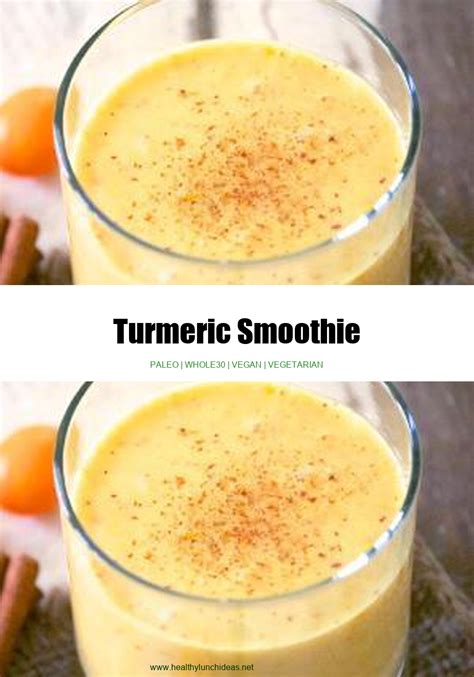 Healthy Recipes Turmeric Smoothie Recipe