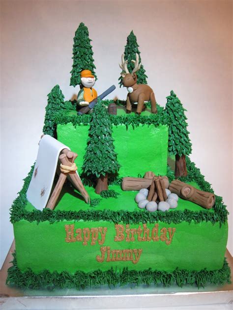 First time using modeling deer hunting cake this is my version of the amazing cake by steph0511. Special Day Cakes: Hunting Birthday Cakes Ideas