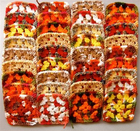 Make Your Own Afghan With 36 Handmade Yarn Granny Squares | Etsy