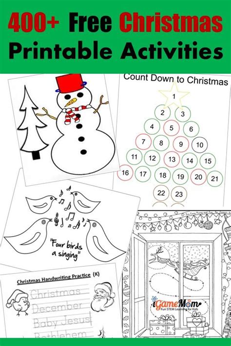 Kids can learn how to spell the words they hear during the christmas season by tracing them. 400+ Free Christmas Learning Printable Activities for Kids